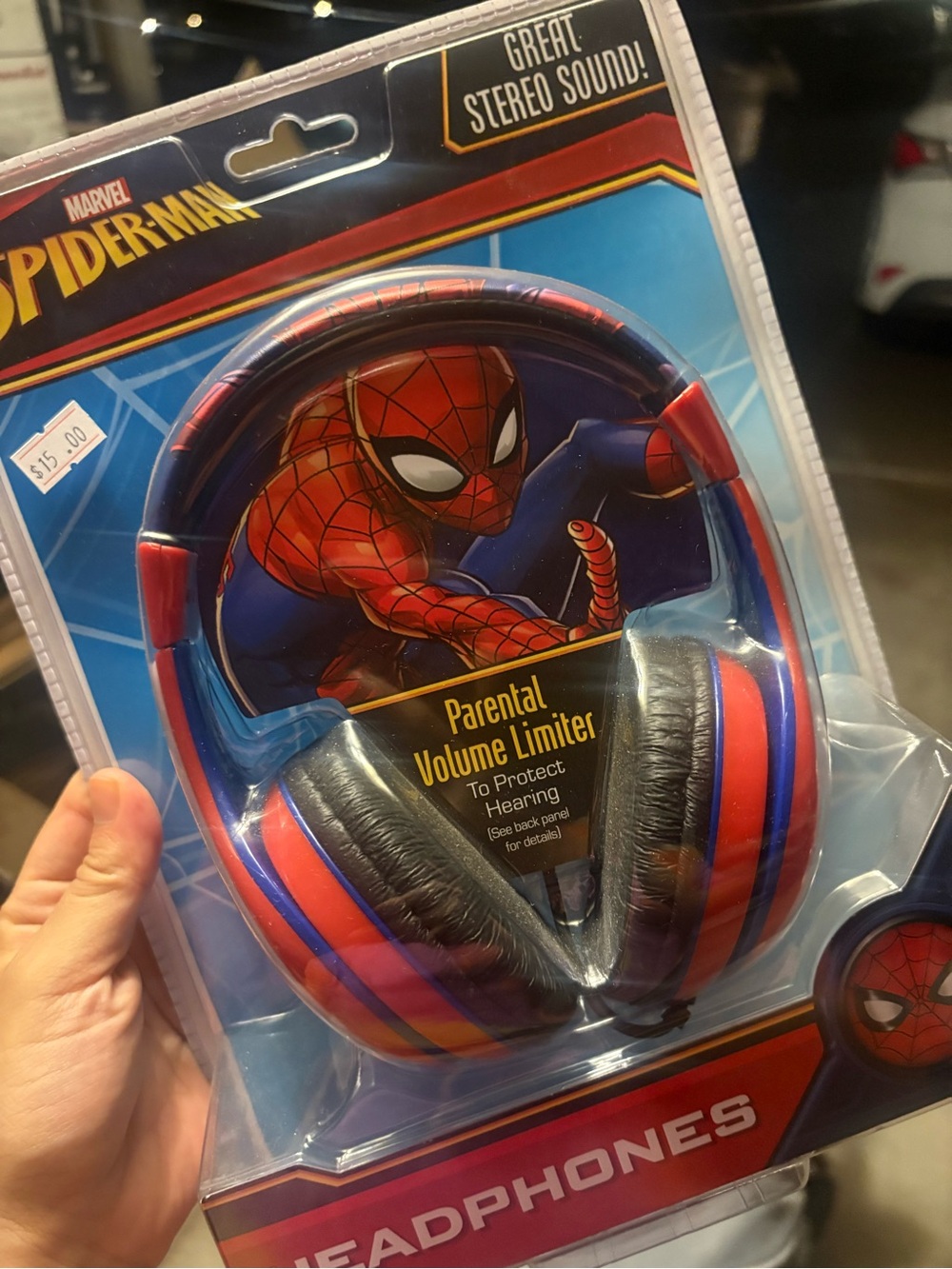 Marvel Spider-Man Over-Ear Headphones — Red & Blue